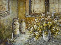 I due vasetti  Olio su tela - 30 x 40